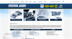 Desktop Screenshot of fedorauto.cz