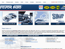 Tablet Screenshot of fedorauto.cz
